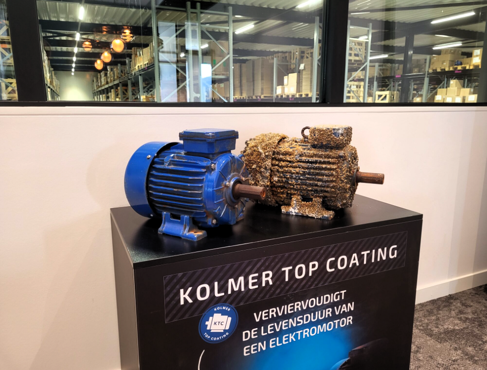 Kolmer Top Coating verviervoudigt de levensduur van een elektromotor